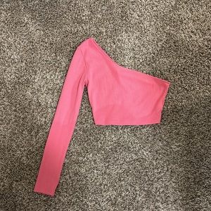 Princess Polly one sleeve pink top